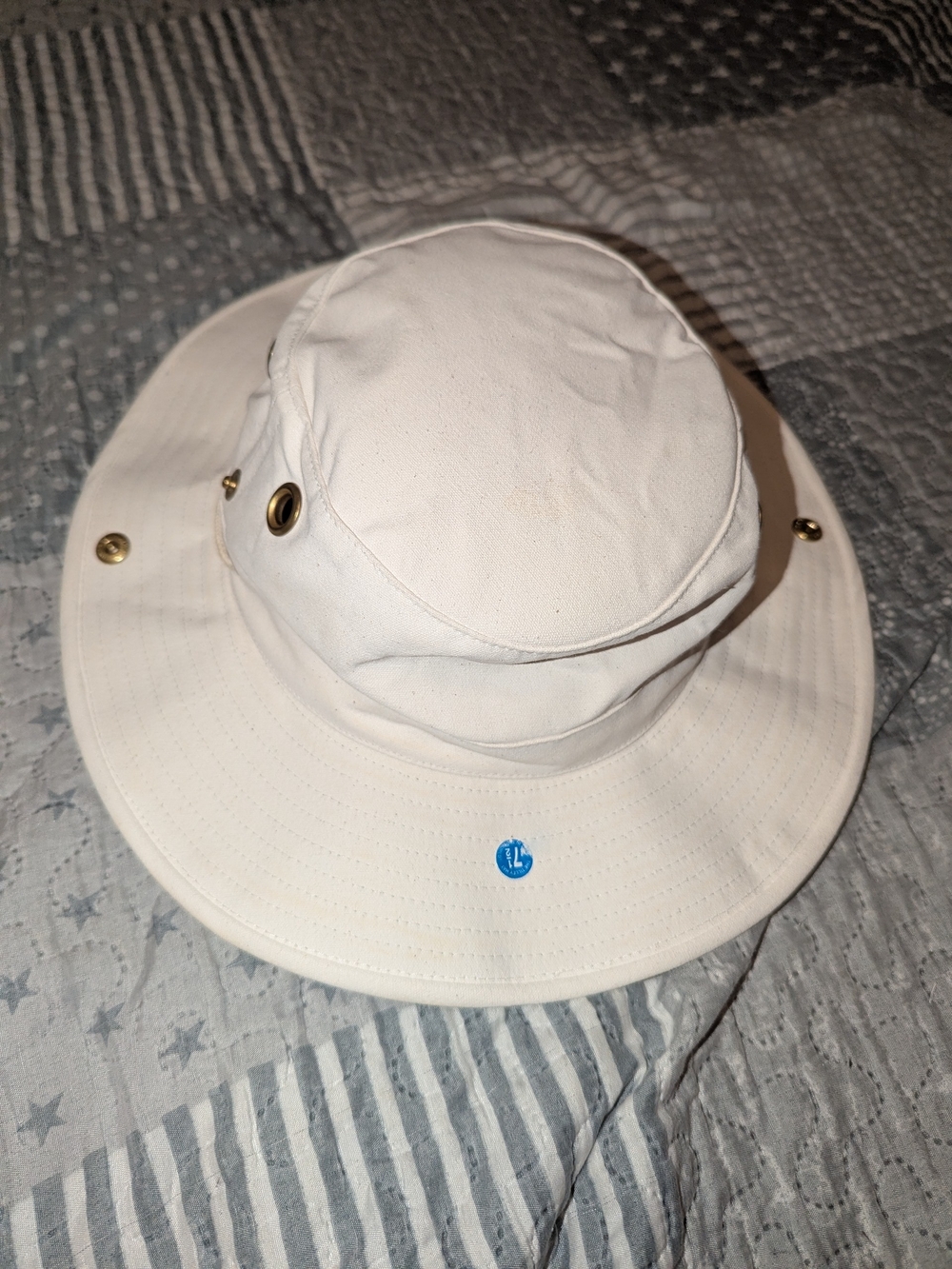 Vintage Tilley Endurables T3 Hat Canvas Cream Beige Made In Canada Unisex